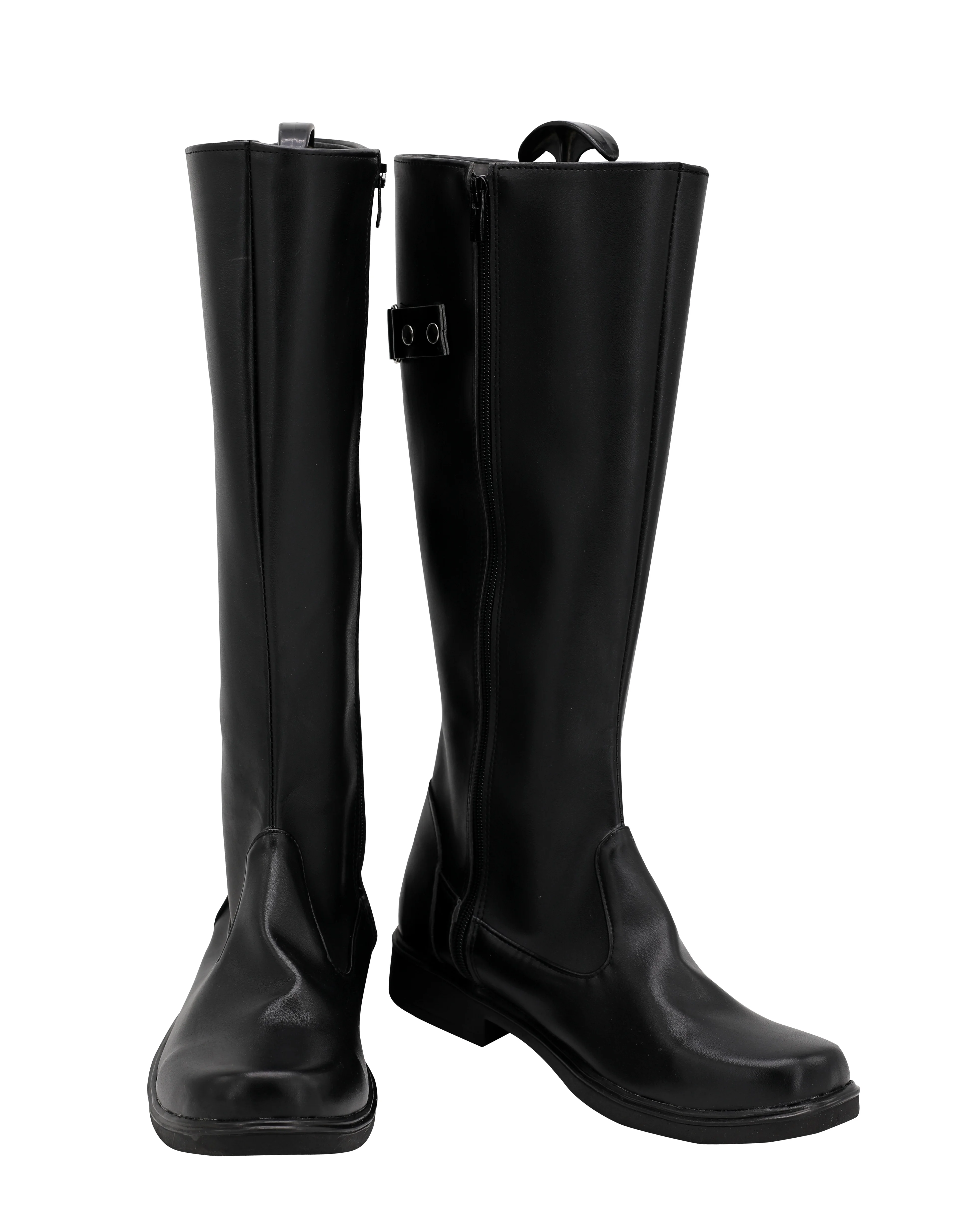 Count Dooku Cosplay Shoes Boots for Adult Men Black PU Leather Boots Halloween Carnival Costumes Accessories Custom Made