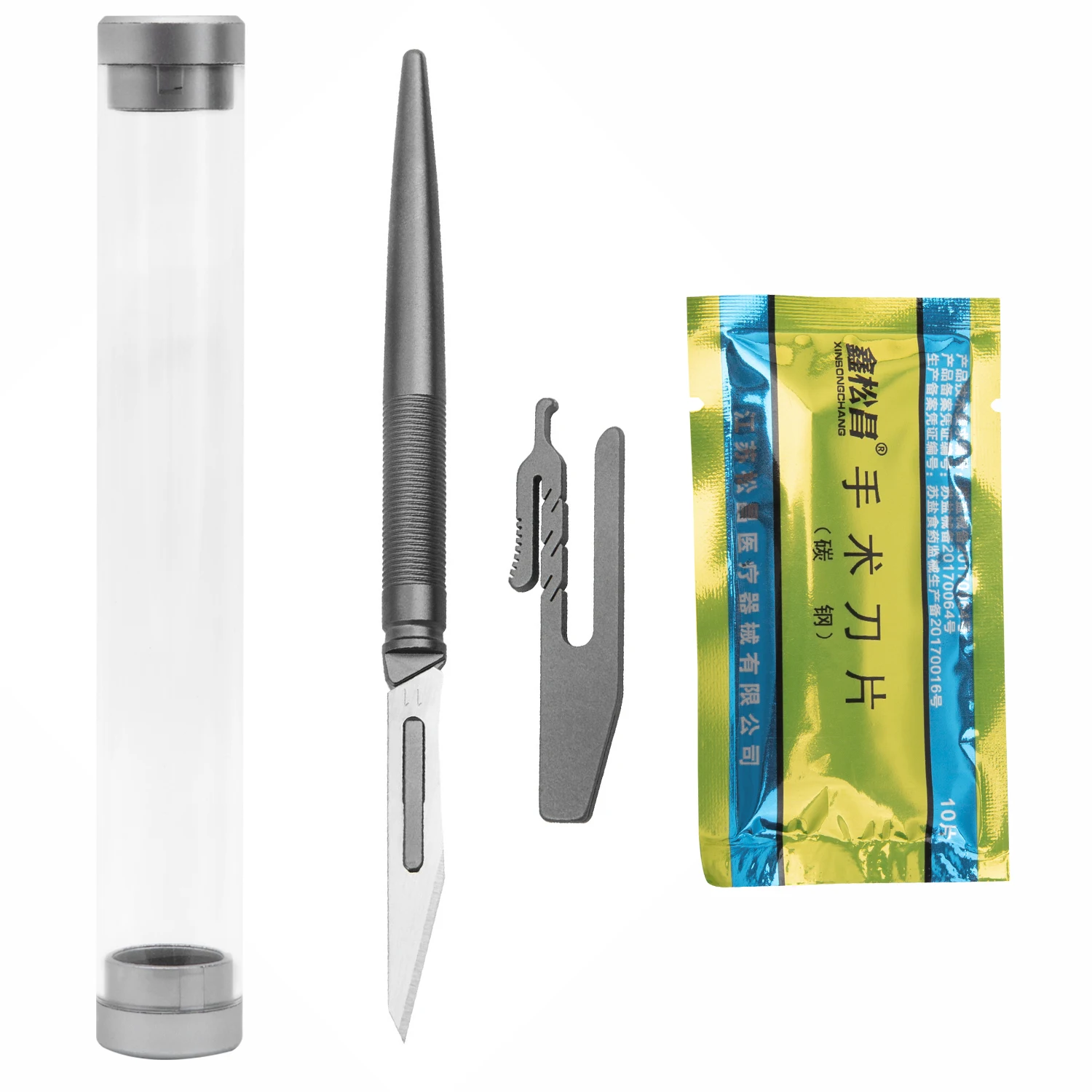 Titanium Scalpel With Surgical Blade Sharp And Durable Cutting Multifunctional EDC Tools Free Shipping New