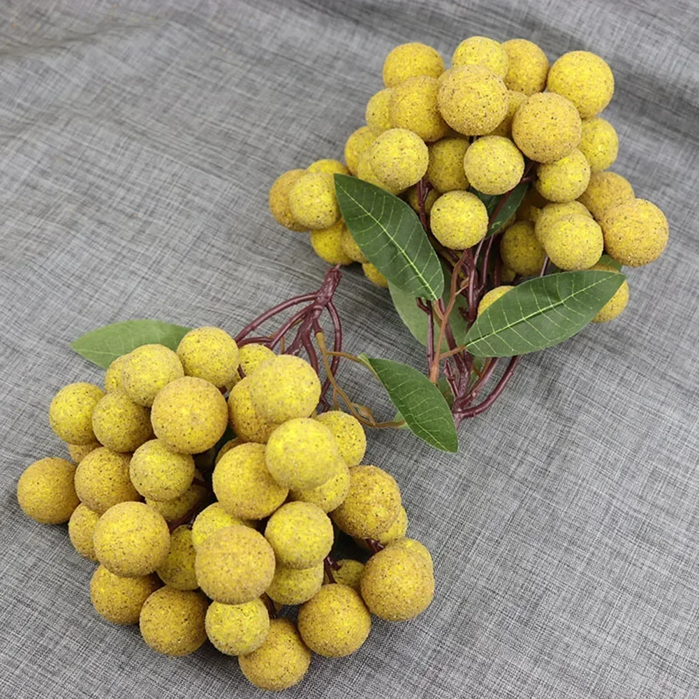 Artificial Fruits Longan Fruit Model Shopwindow Ornament Photo Props Home Decor Fake Fruit For Bookshelf Table Centerpiece