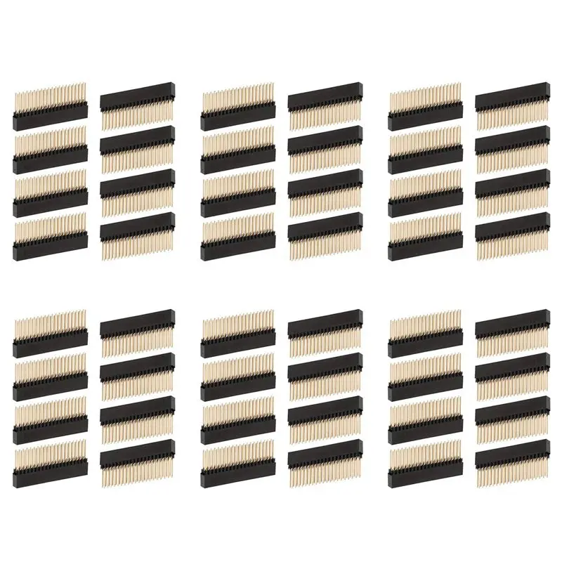 B29C-48PCS,2X20(40 Pin) Extra Tall Female 0.1 Inch Pitch Stacking Header For Raspberry Pi A+/B+/Pi 2/Pi 3 Extra Tall Header