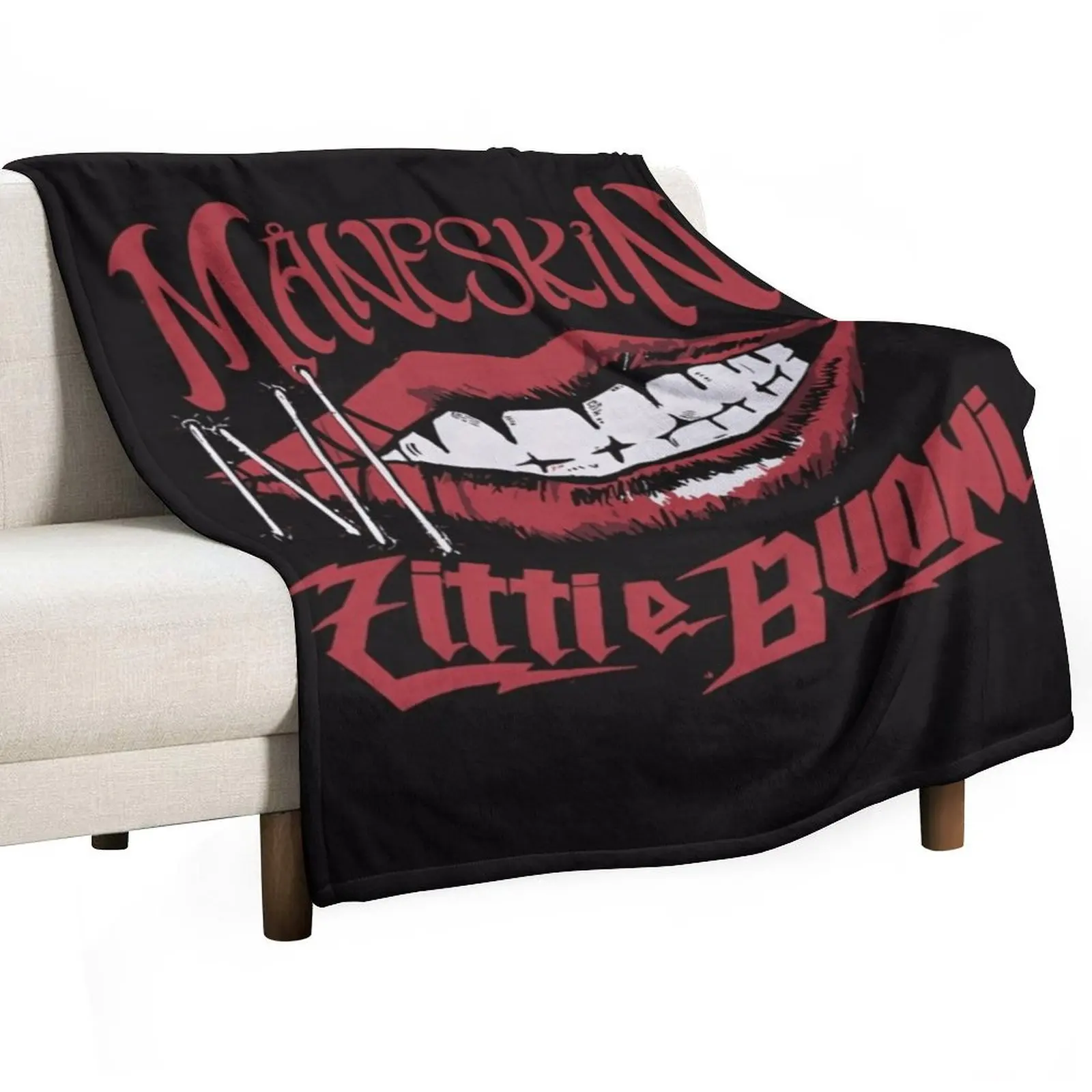 

Official Maneskin Band Throw Blanket Luxurious Soft Fuzzy Blanket for Sofa Bed