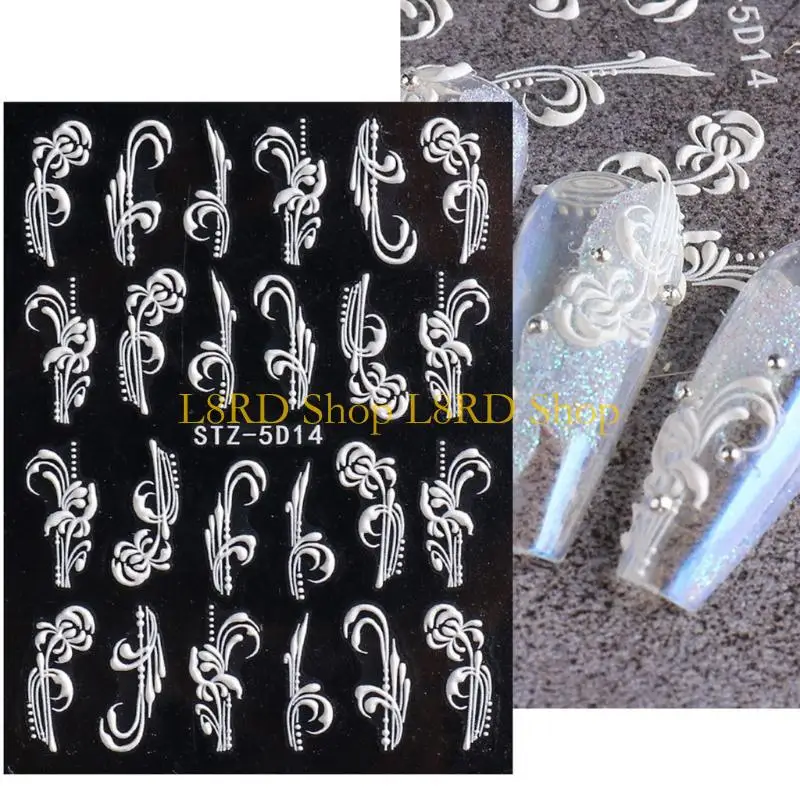 네일 아트 네일 아트 슬라이더 접착제 데칼 매니큐어 매니큐어 매니큐어 장식 아크릴