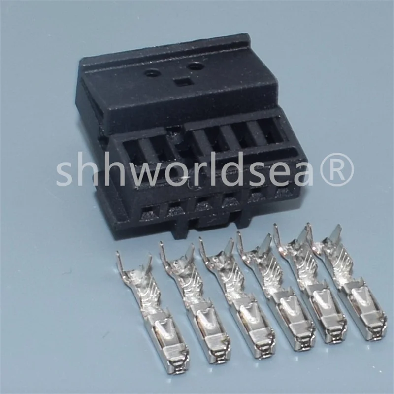 2/100Sets Auto 6pin plug 1-969508-2 969508-2 sensor wiring unsealed connector with terminals