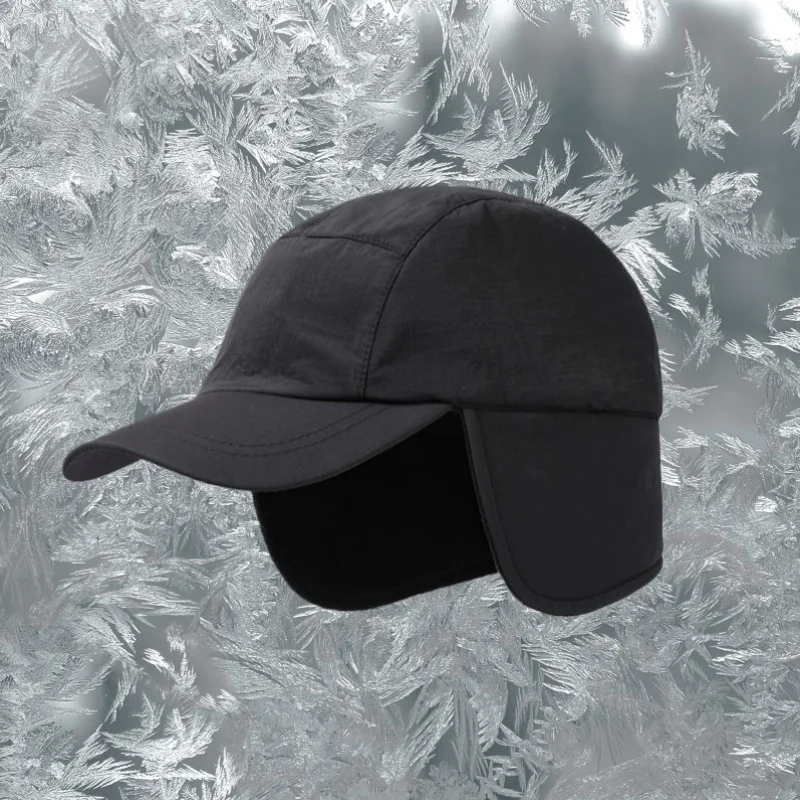 Duck Cap Hat Autumn Winter Polar Fleece Cap Warm Ear Protection Thick Functional Workwear Baseball Cap Muffs Men Women