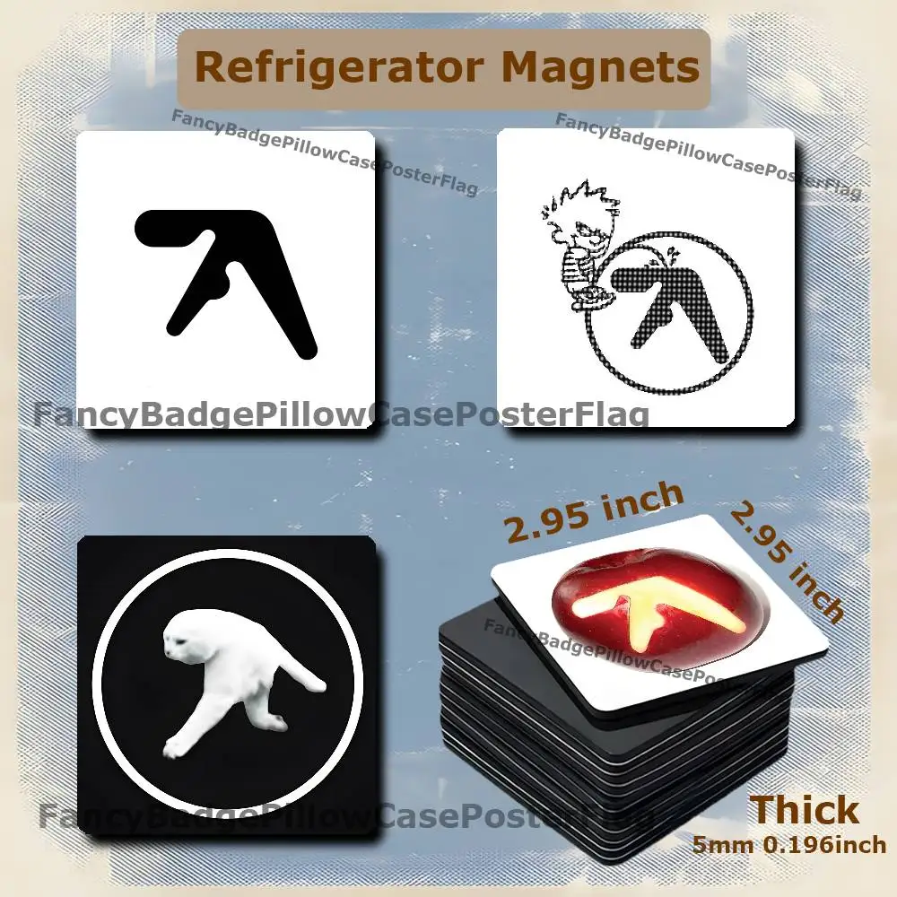 

A-Aphex Twin Xtal Syro 75mm Refrigerator Magnet Magnetic Ins Style Home Decoration Gift Personalized Creative Magnetic