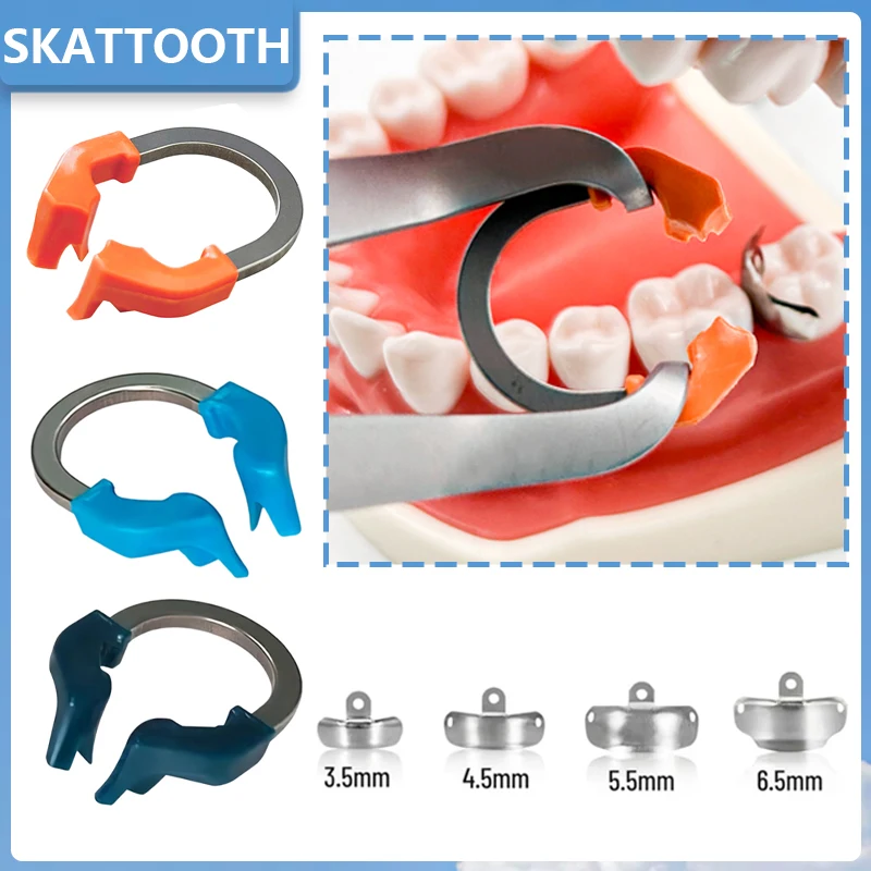 

Dental Matrix System NiTi Spring Clip Ring Sectional Contoured Matrix System Deep Metal Matrices or Tooth Restoration