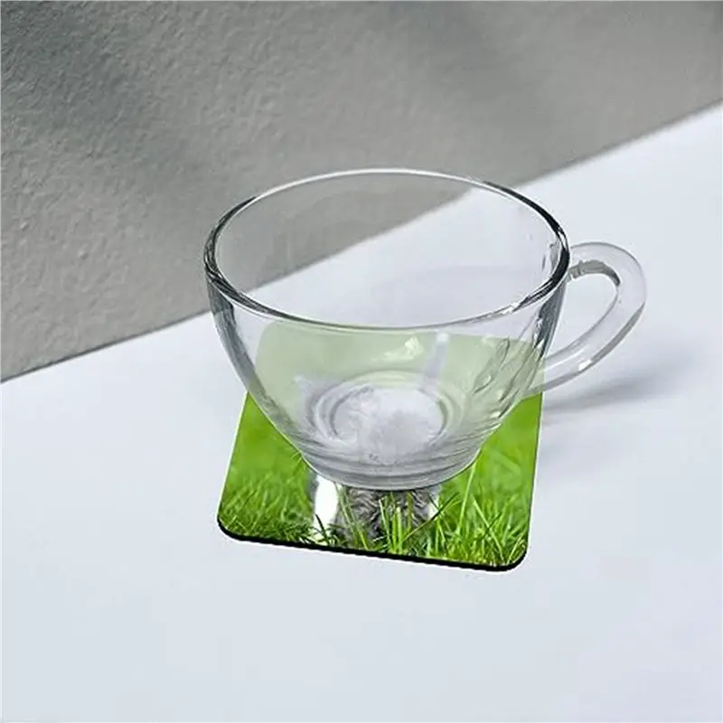 80 PCS Sublimation Coasters Blank MDF Cork Backed Heat Transfer Coasters For DIY Painting Art Crafts, 3.9 X 3.9 Inches