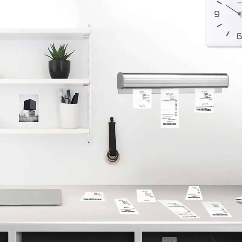 Ticket Holder For Restaurant Slide Wall Mounted Check Rack For Kitchen Adhesive Bill Rack Rail For Hotels Shops No Drilling