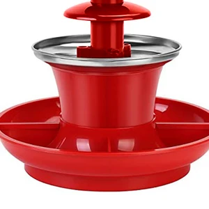 3 Schicht Schokoladenwasserfallmaschine, mach es selbst, Schokoladenfondue Electrical Source, 35W für Hochzeiten, Geburtstagsfeiern 10 Hauptverkaufsmaschine Fondue - №5