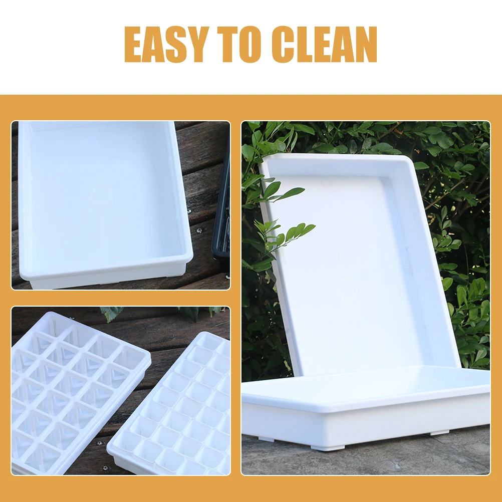 

2Pcs High Hardness Plastic Flower Pot Trays Leak-Proof Base for Indoor Outdoor Planting Decor Plastic Water Container