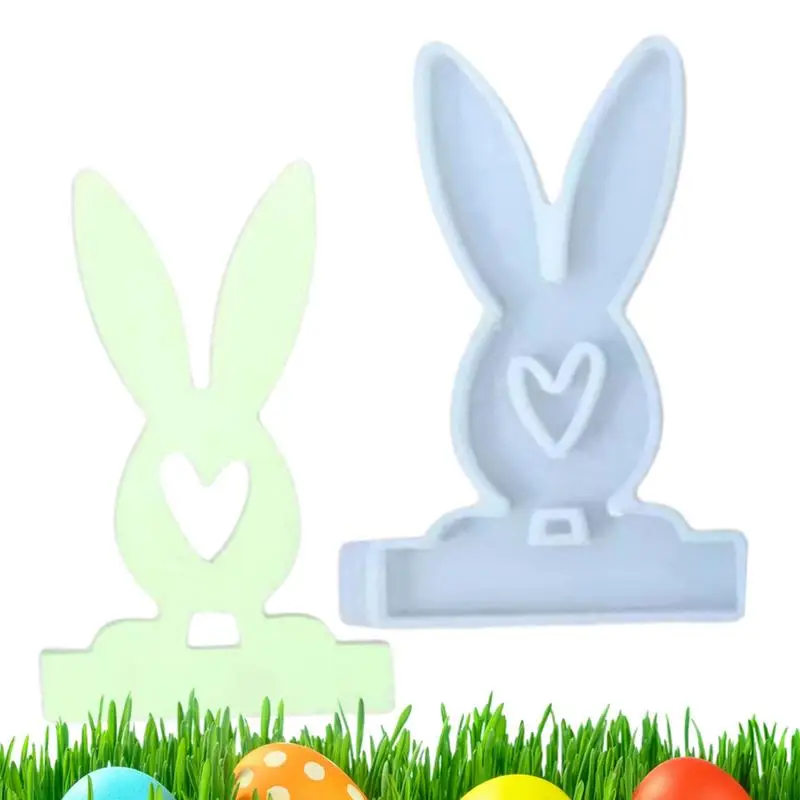 Easter Bunny Silicone Mold Resin rabbit figurine mold DIY scented candle mold Epoxy Resin Casting decorative ornament home decor