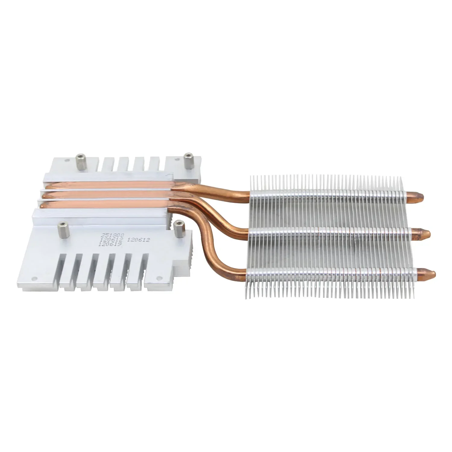 heat sink with 2/3 heat pipes 51*61mm hole pitch/ 53*53mm hole pitch