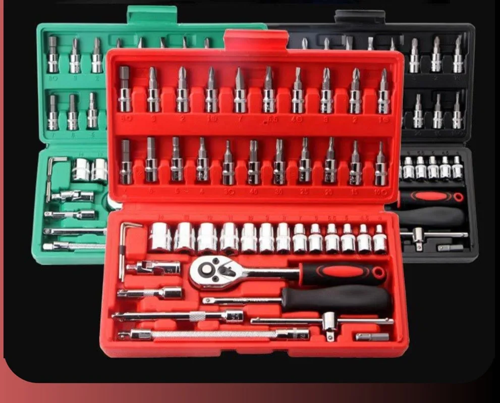 46-pcs-car-repair-tool-kit-1-4-inch-socket-set-car-repair-tool-ratchet-torque-wrench-combo-auto-repairing-tool-set