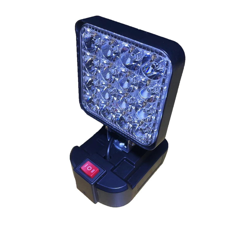 

# Горячая распродажа, многоцветная светодиодная рабочая лампа с литиевой батареей, голый металл (адаптирована к розетке MT), черная или синяя основа