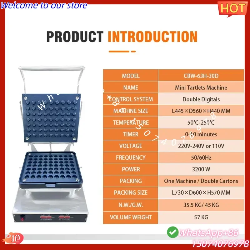 2026 Tartlet Shell Maker Custom Mold Nonstck Interchangeable Plate Elliptical Shape Mini Tart Pie Froming Machine for Small