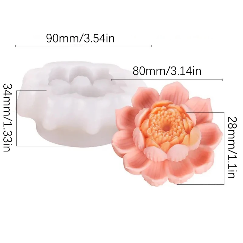 Molde de silicona con forma de flor 3D para Fondant, moldes artesanales de azúcar, decoración de pasteles y Chocolate, herramienta para hornear, moldes para magdalenas y dulces