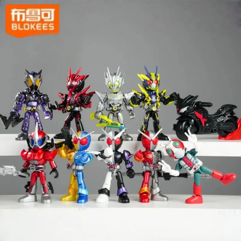 

Blokees Kamen Rider Starlight Edition 4-го поколения Q версия слепая коробка Ультрамен фигурка Коллекционная игрушка для детей
