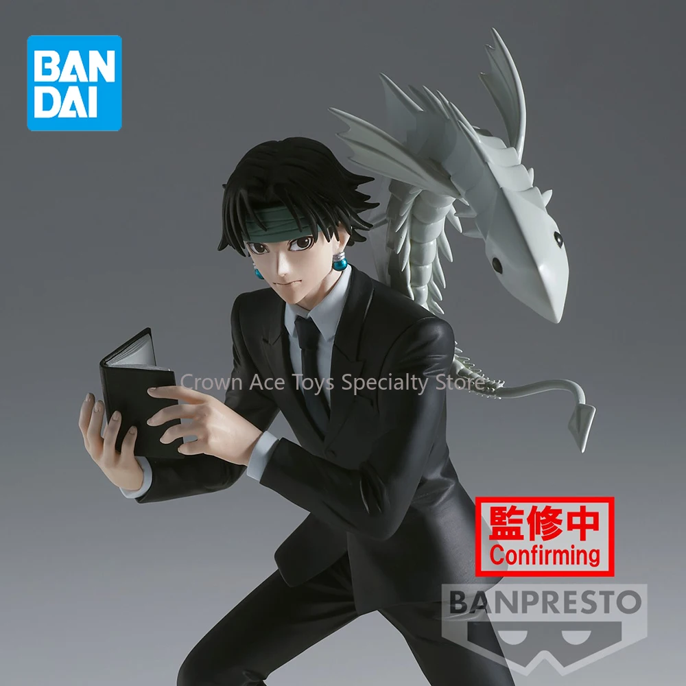 Bandai Banpresto Hunter x Hunter wibracje gwiazdy Chrollo Lucilfer 17cm Anime figurka Model kolekcjonerski wisiorek modne zabawki