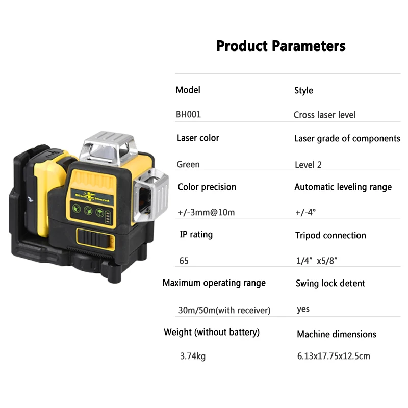 Factory Wholesale 360 Degree Green Laser Level Rotary Nivel Tool for Construction Professional Measuring Machine Lazer Pro view 6