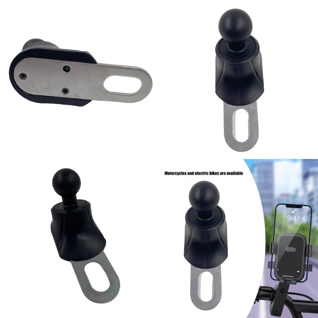 

Upgraded 360 Adjustable Bike Phone Mount Extended 17mm Rearview Mirror Plastic D2RC