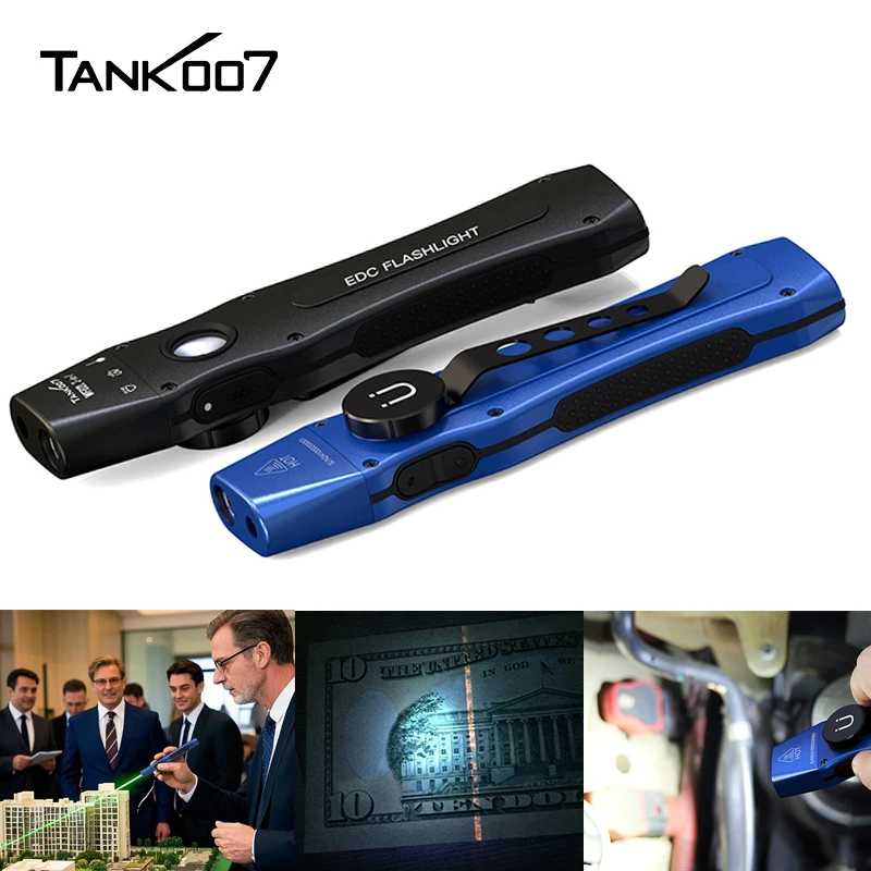 

Tank007 WF02L 3-in-1 Flat EDC Flashlight 1000 Lumens Torch Light