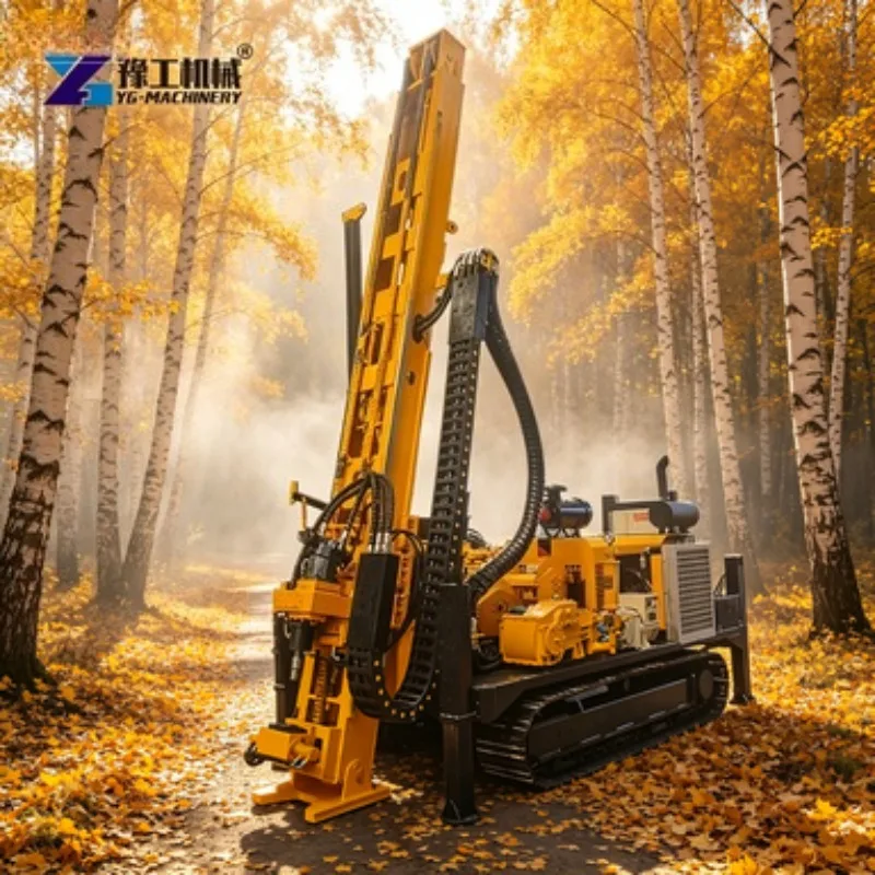 Hydraulic Core Water Well Drill Rig Small Portable Hydraulic Core Drilling Rig Hydraulic Core Exploration Rig 330m CE