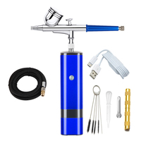 Portable Upgraded Dual-Action Airbrush Kit with Compressor Kit Spray Painting Air Brush Nail Design Model Art Craft Tattoo