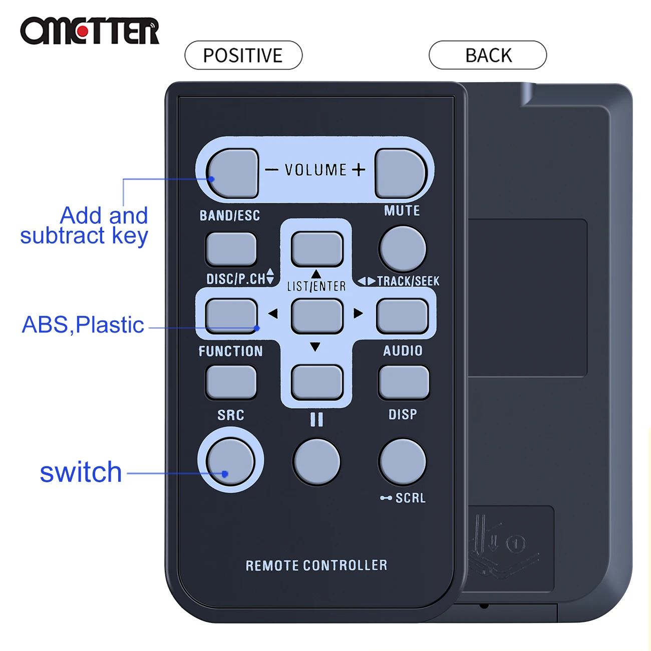 QXE1047 telecomando adatto per ricevitore CD Pioneer autoradio DEH-44HD DEH-X16UB DEH-X1710UB DEH-X1810UB DEH-X2600UI DEH-X2700UI