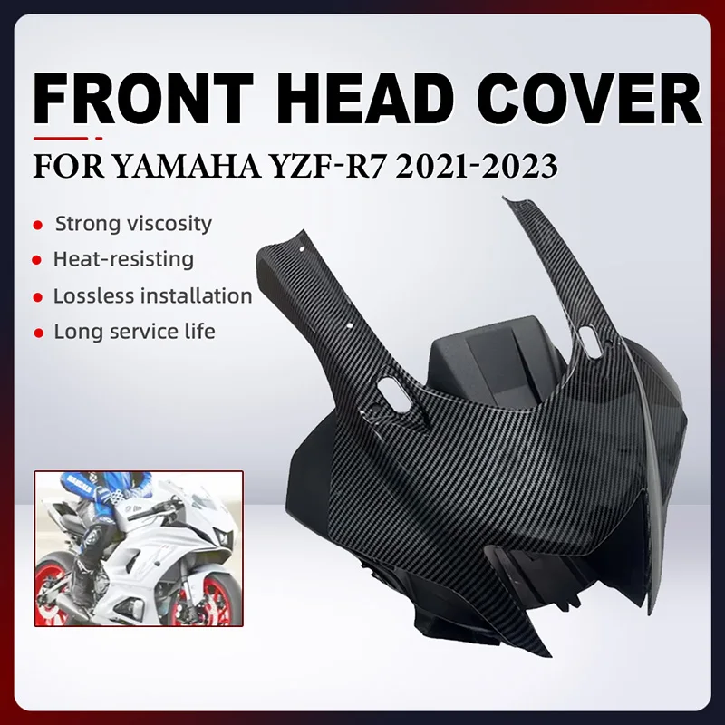 For Yamaha YZF-R7 YZFR7 2021-2023 Motorcycle Front Headlight Protector Cover Headlamp Protective Cover Guard Front Head Fairing