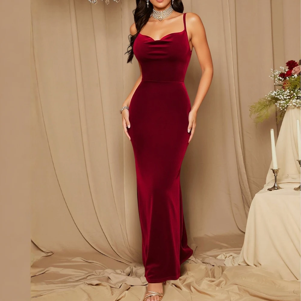 فساتين نسائية بسيطة أنيقة بلون لؤلؤي بدون أكمام ورقبة على شكل قلب فساتين حفلات كامي فستان فاخر للمرأة