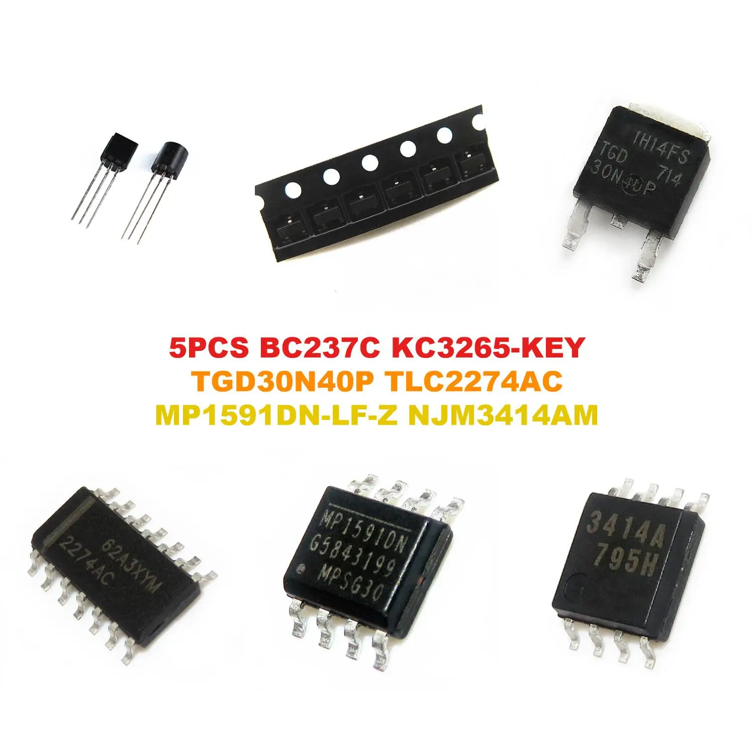 BC237C KC3265-KEY TGD30N40P TLC2274AC MP1591DN-LF-Z NJM3414AM