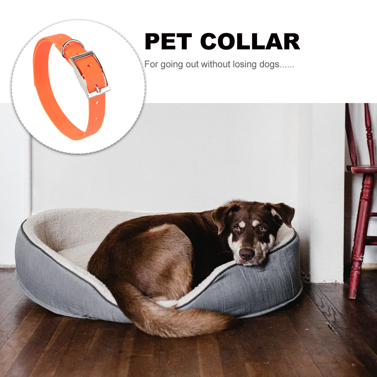 

Cow Collars Waterproof Adjustable Pet Collar Sturdy Safe for Small and Medium Dogs Orange Pet Collar Cow Collars