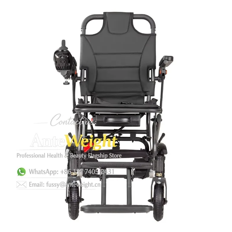 

Lightweight and Foldable Travel Wheelchair Carbon Fiber Water Transfer Printing Aluminum Alloy Electric Wheelchair for Adults