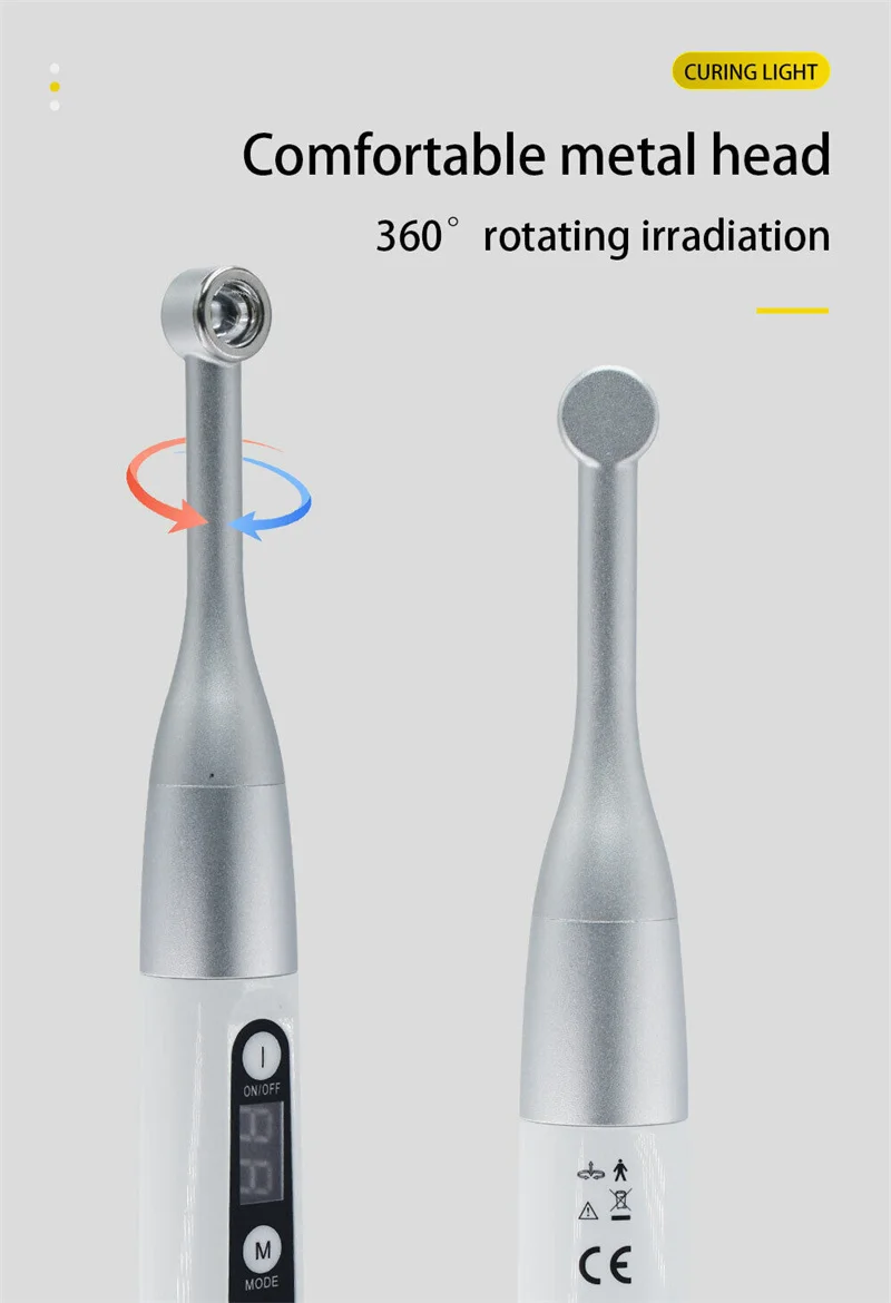 MaxCure9 Dental Drahtlose LED-Härtungslampe Photopolymer UV-härtendes Harzlicht Hochleistungs-2300 mW/cm2 Zahnheilkunde-Härtungsmaschine – Detail 4