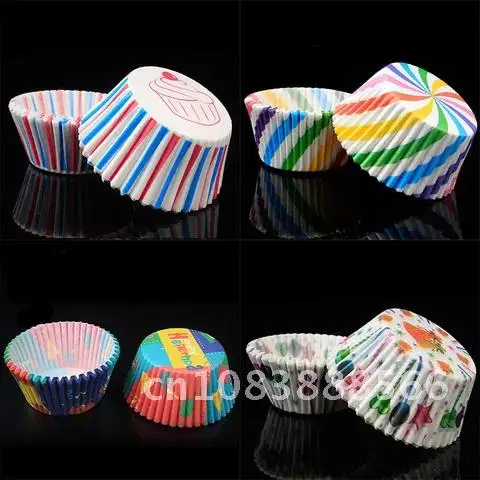 

100Pcs Cupcake Liner Small Cake box Cake Decorating Tools Baking Cup Cake Paper Cups Food Grade Kitchen Accessories Baking Mold