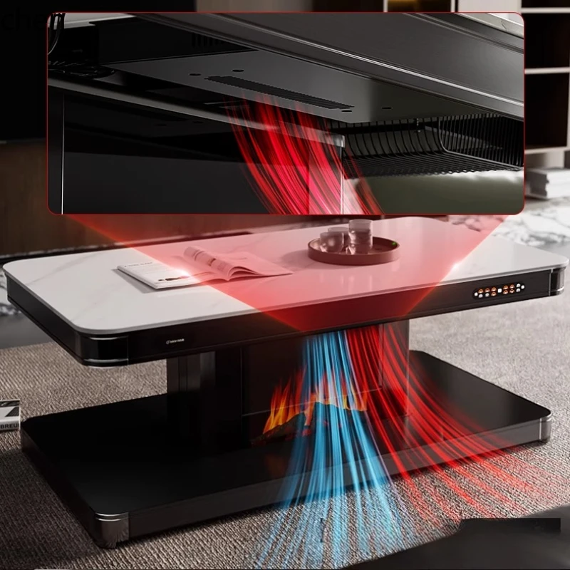 HXL رفع طاولة شاي النار قطعة واحدة طاولة التدفئة الكهربائية المنزلية التدفئة غرفة المعيشة فرن كهربائي #6