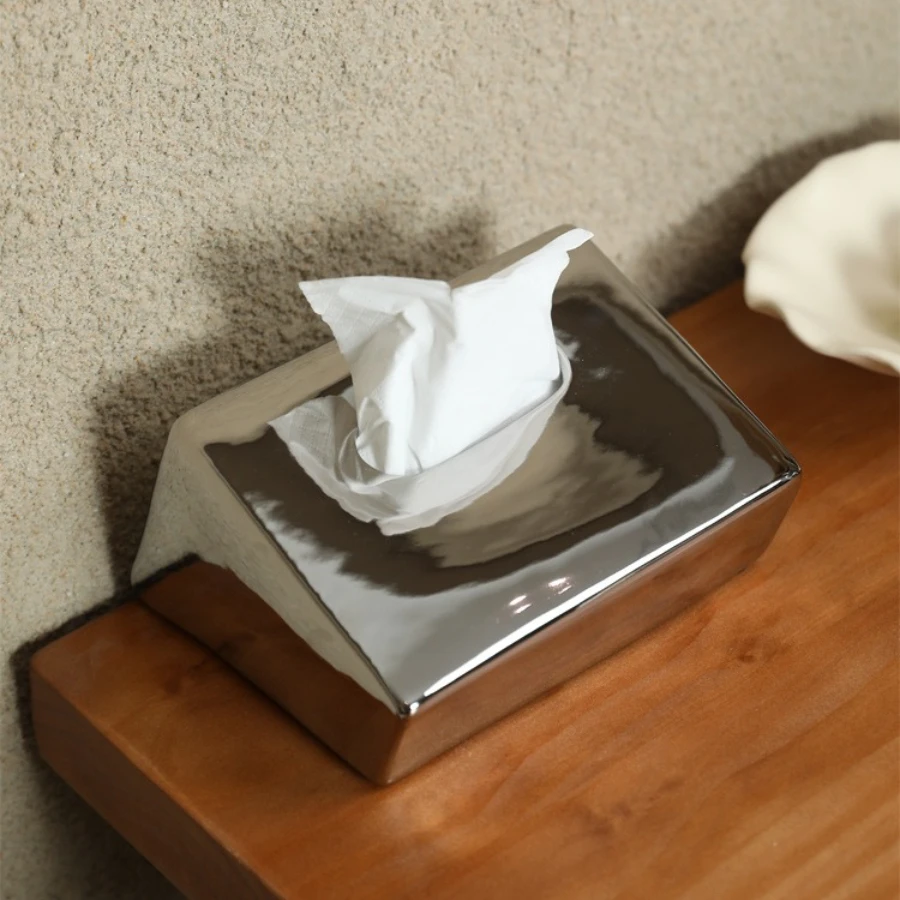

Ceramic Tissue Box Tissue Holder Modern Home Accessory Napkin Organizer Pottery Organizer for Living/Bathroom Satisfactory Gift
