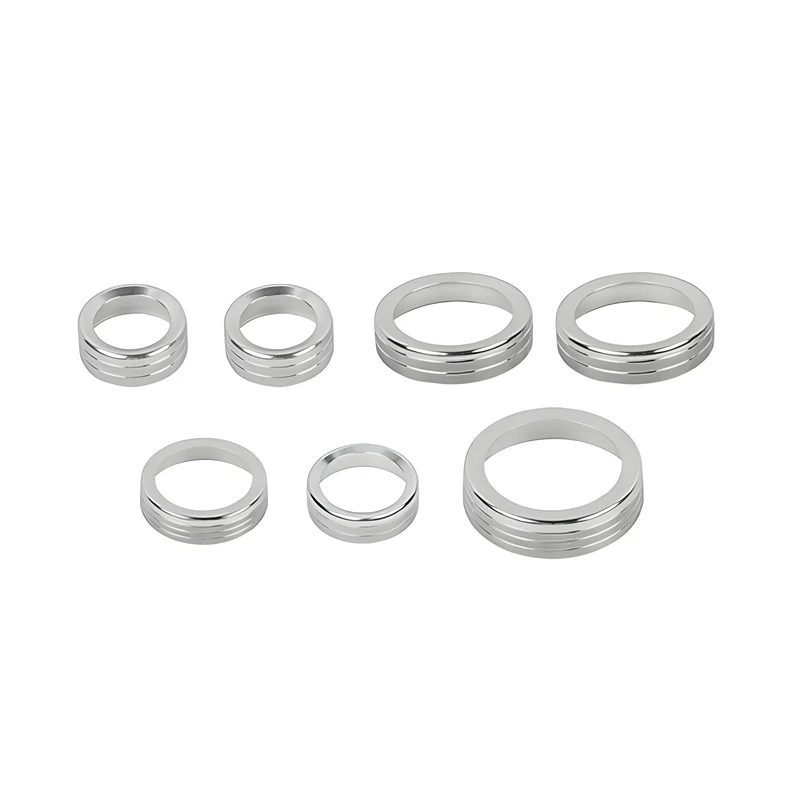 For Ford Bronco Sport 2022 2023 2024 2021 Aluminum Alloy Air Conditioning Knob Volume Adjustment Gear Trim Cover Car Accessories