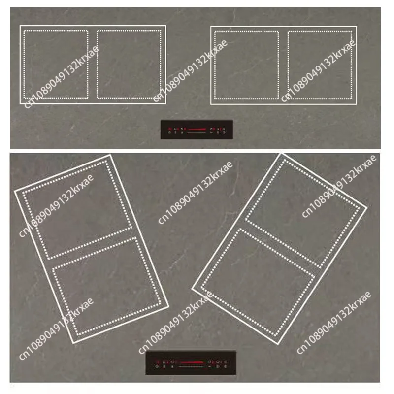 Household and commercial rock slab hidden induction cooker infrared induction multi-head stove 4