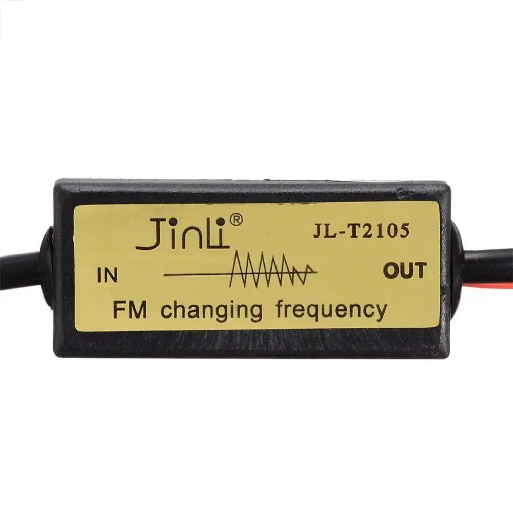 Durable Plastic Car FM Expander 12V Black FM Converter FM 76-90 Mhz Car Frequency Changer Converter for SONY/KENWO Japanese Car