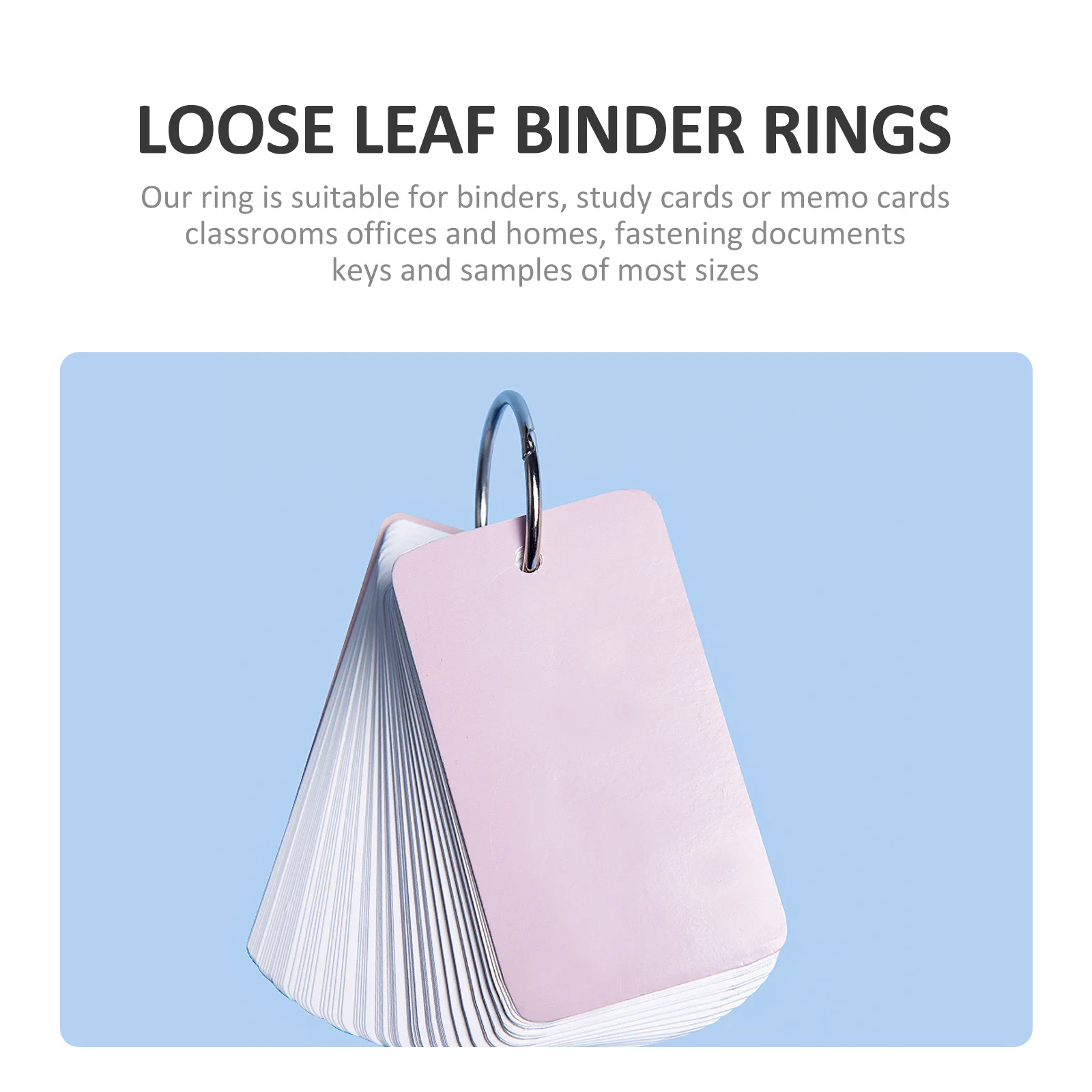 

14Pcs Loose Leaf Binder Rings Metal 30Mm Flexible Round Book Rings Perfect for Notebook Accessories Notebook Binder Accessories