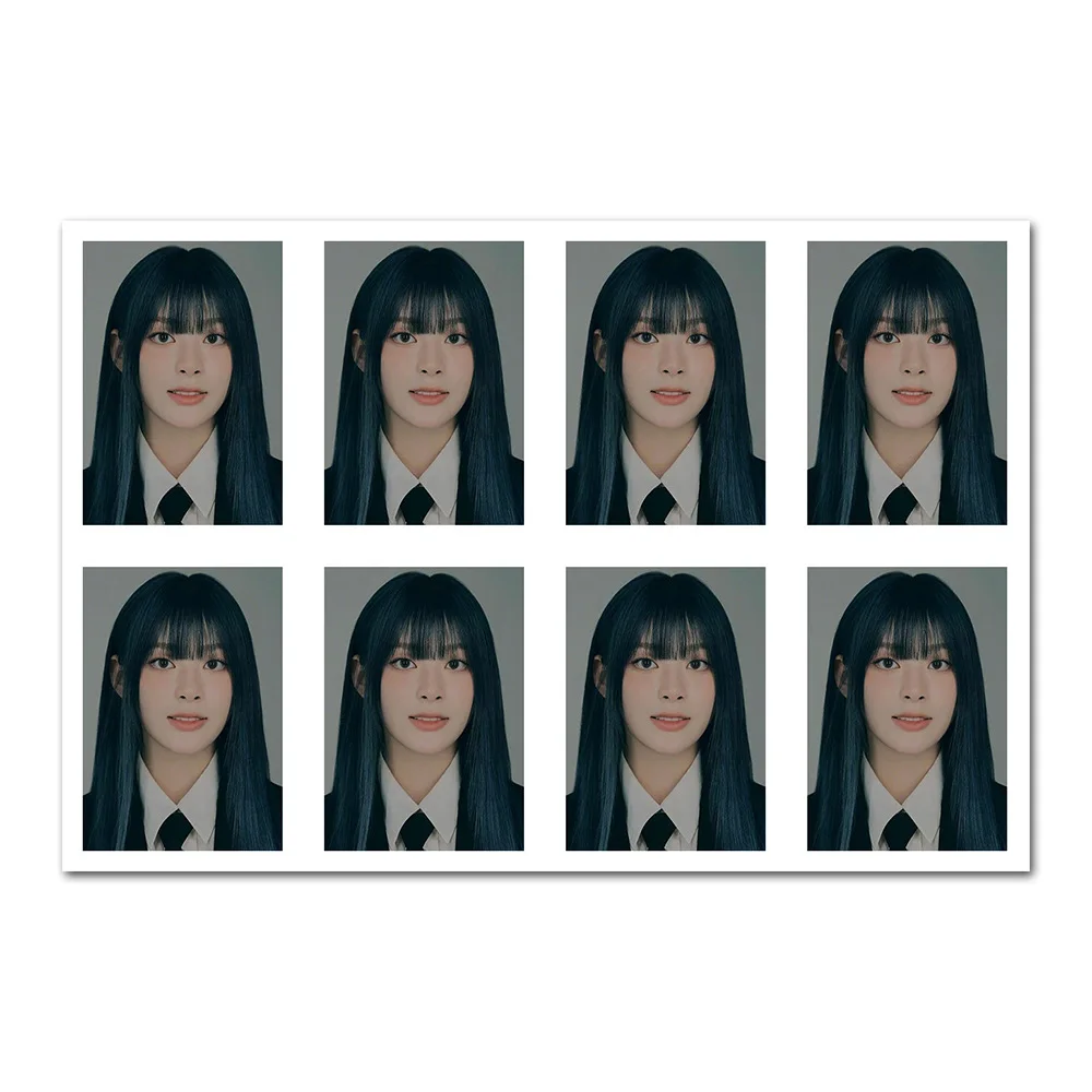 STAYC One Inch ID Photo White Background Passport Kpop Idols Sumin Yoon HD Photo Photographic Paper Printing Photo Fans Gift