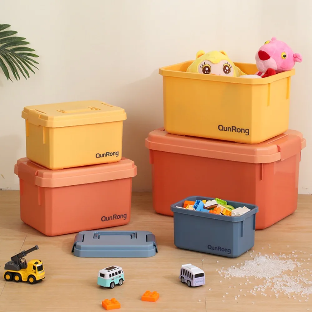 Large Capacity Toy Storage Box Multi Purpose Portable Cosmetics Storage Box Maternal and Child Grade Material Dustproof