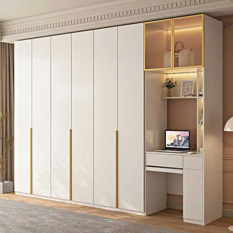 Aviation aluminum wardrobe whole house custom modern simple metal honeycomb aluminum wardrobe bedroom home clothes
