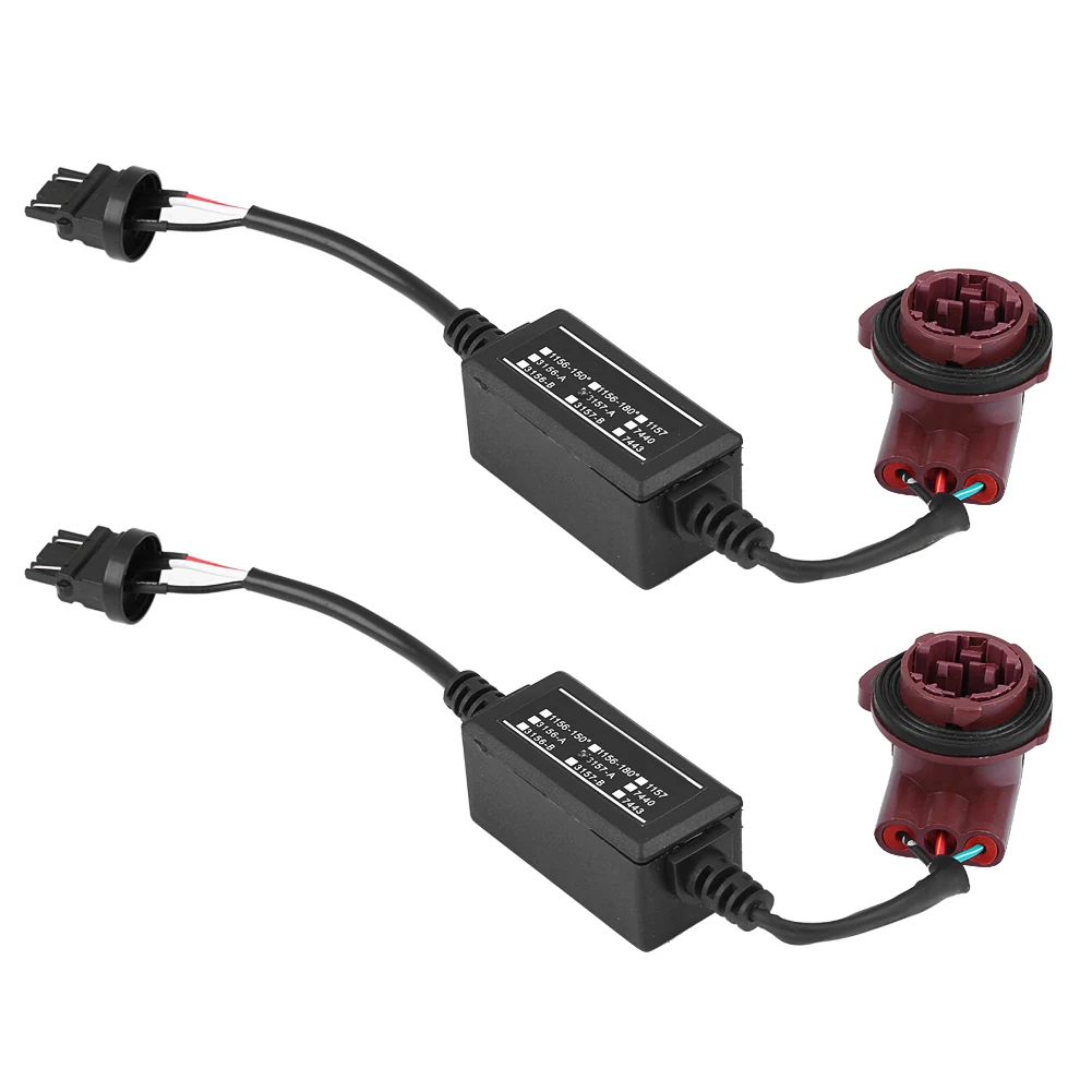 LED فك 3157A LED فك محول مكافحة فرط وميض فلاش خطأ إلغاء Canbus الفرامل LED فك محول LED تحميل فك