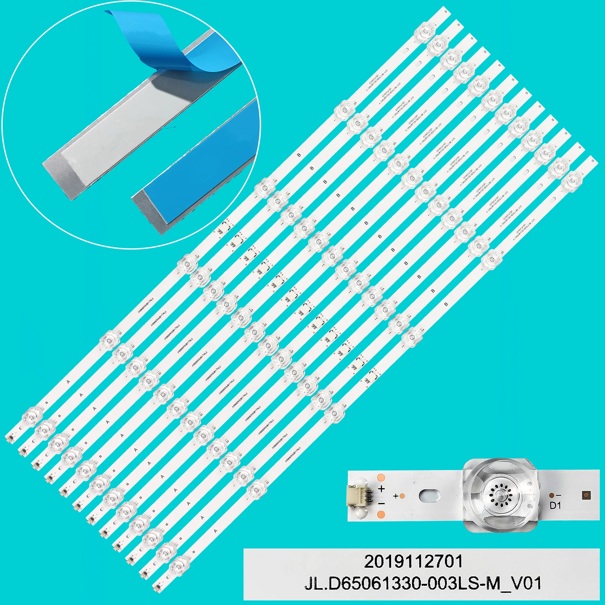 LED BackLight Strip For 65S8 65U7GGQV JHD650X3U81-TAL3  JL.D65061330-003LS-M_V01
