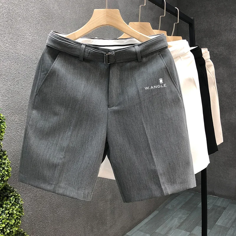 

Luxury Golf Belt Summer Men's Golf Wear 2024 High Quality Golf Shorts Korean New Suit Shorts Golf Clothing Men Mid Pants electr