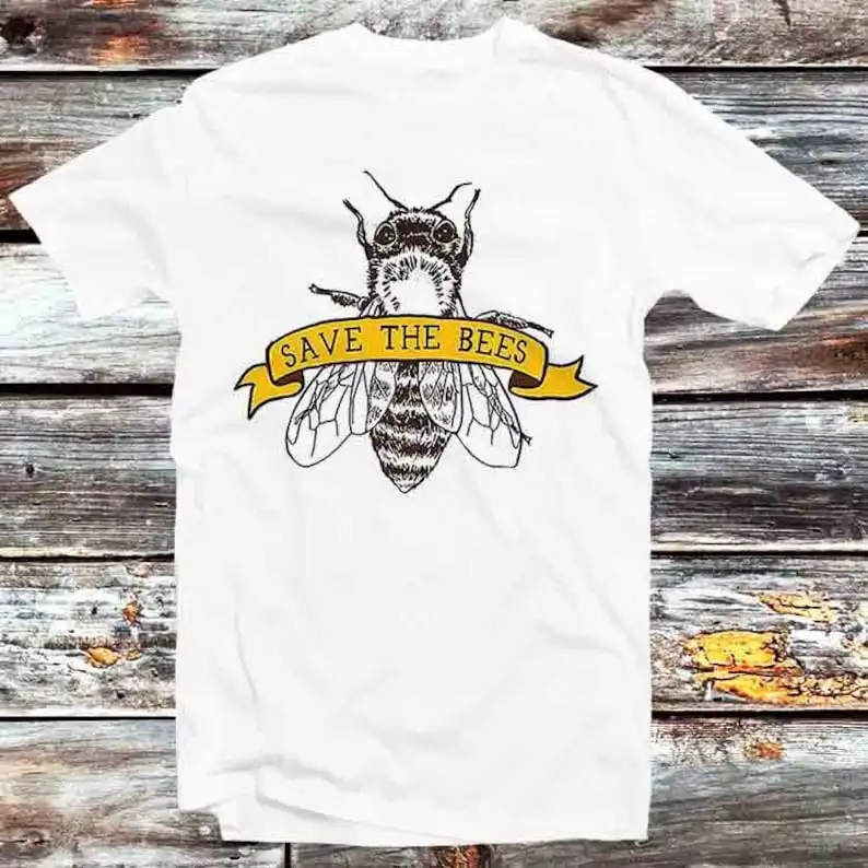 

Save The Bees Pet Animal Nature Guardians Lovers T Shirt Vintage Retro Cool Gift Mens Womens Unisex Cartoon Anime Top Tee B873