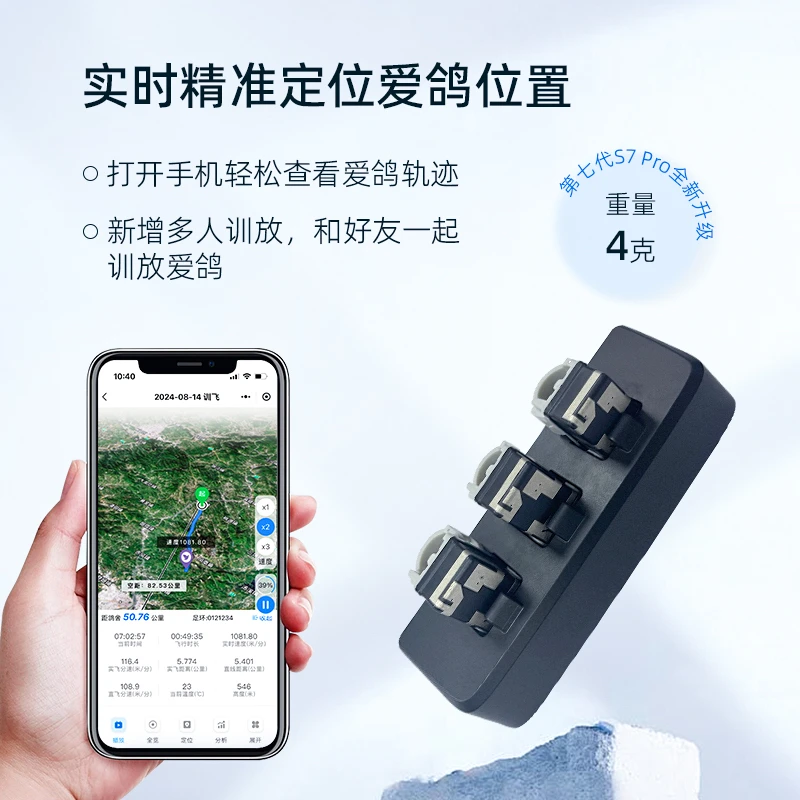 

IN STOCK Digital pigeon race positioning ring GPS tracker training track Real-time 5G positioning foot ring/foot ring