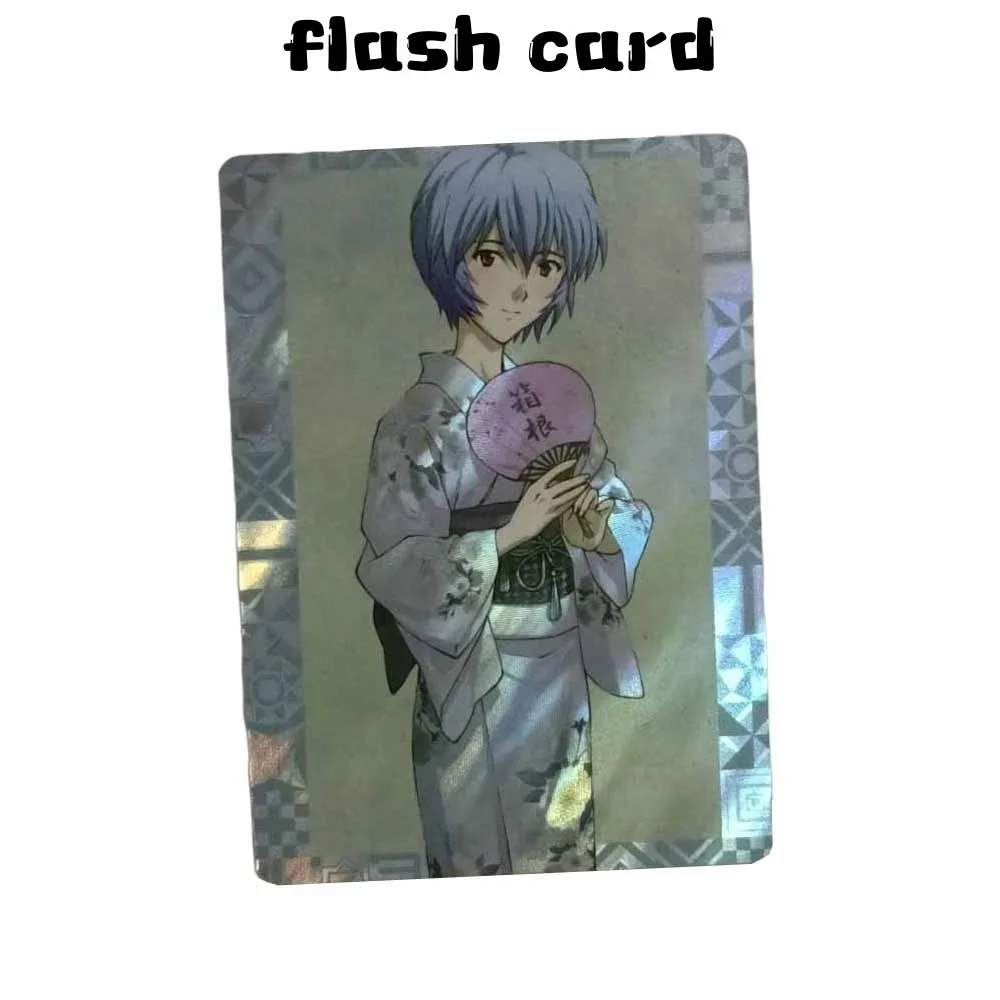 

DIY NEON GENESIS EVANGELION EVA Ayanami Rei Ikari Shinji Original Flash Card Anime Peripheral Game Collection Card Holiday Gift